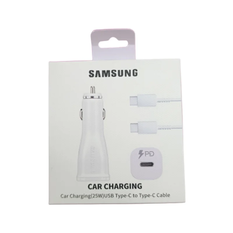 Cargador de Auto Samsung 25W USB Type-C con Cable Type-C incluido