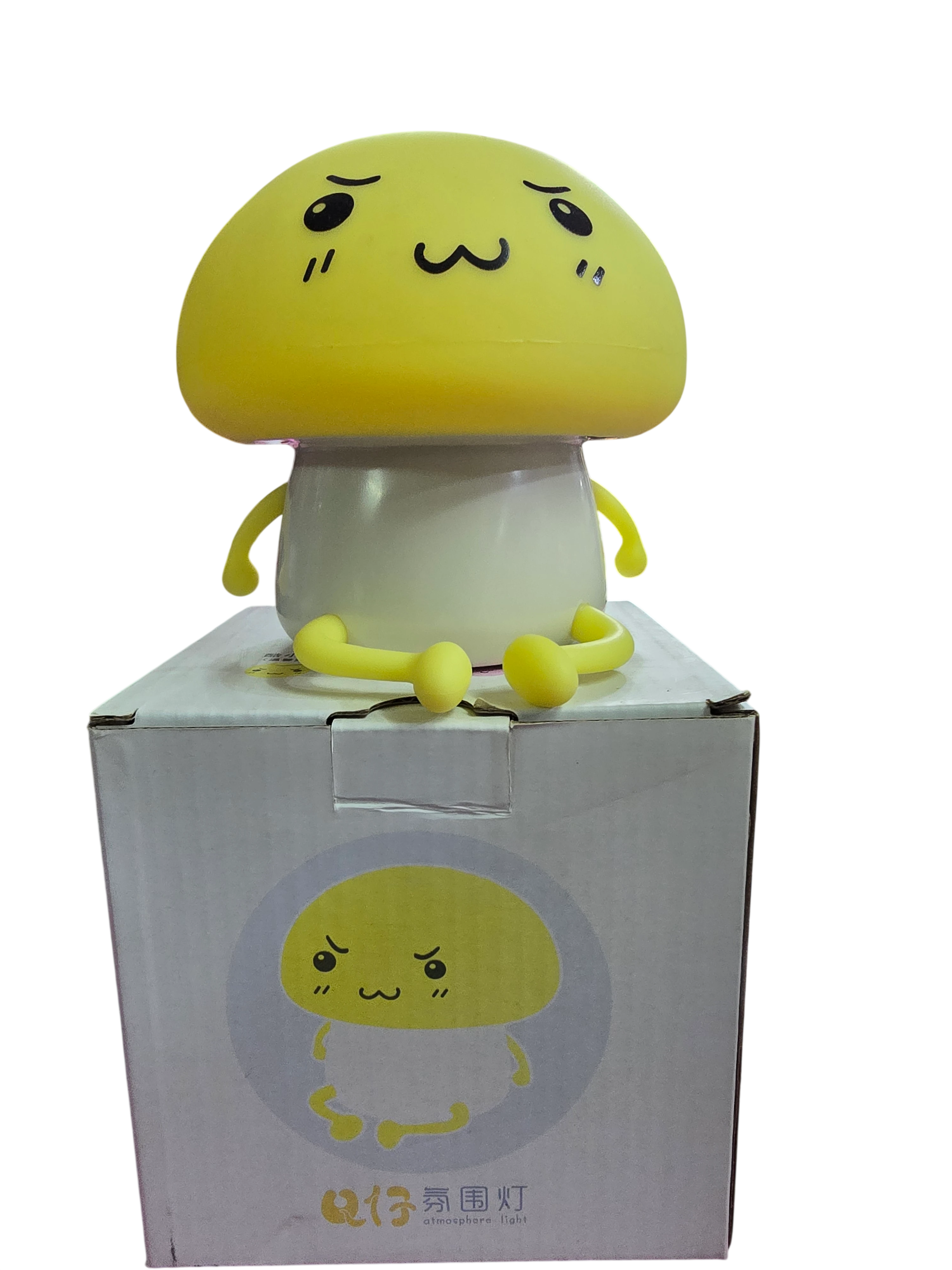 Lámpara de Ambiente LED Mushroom Kawaii – Velador Decorativo con Forma de Hongo Triste