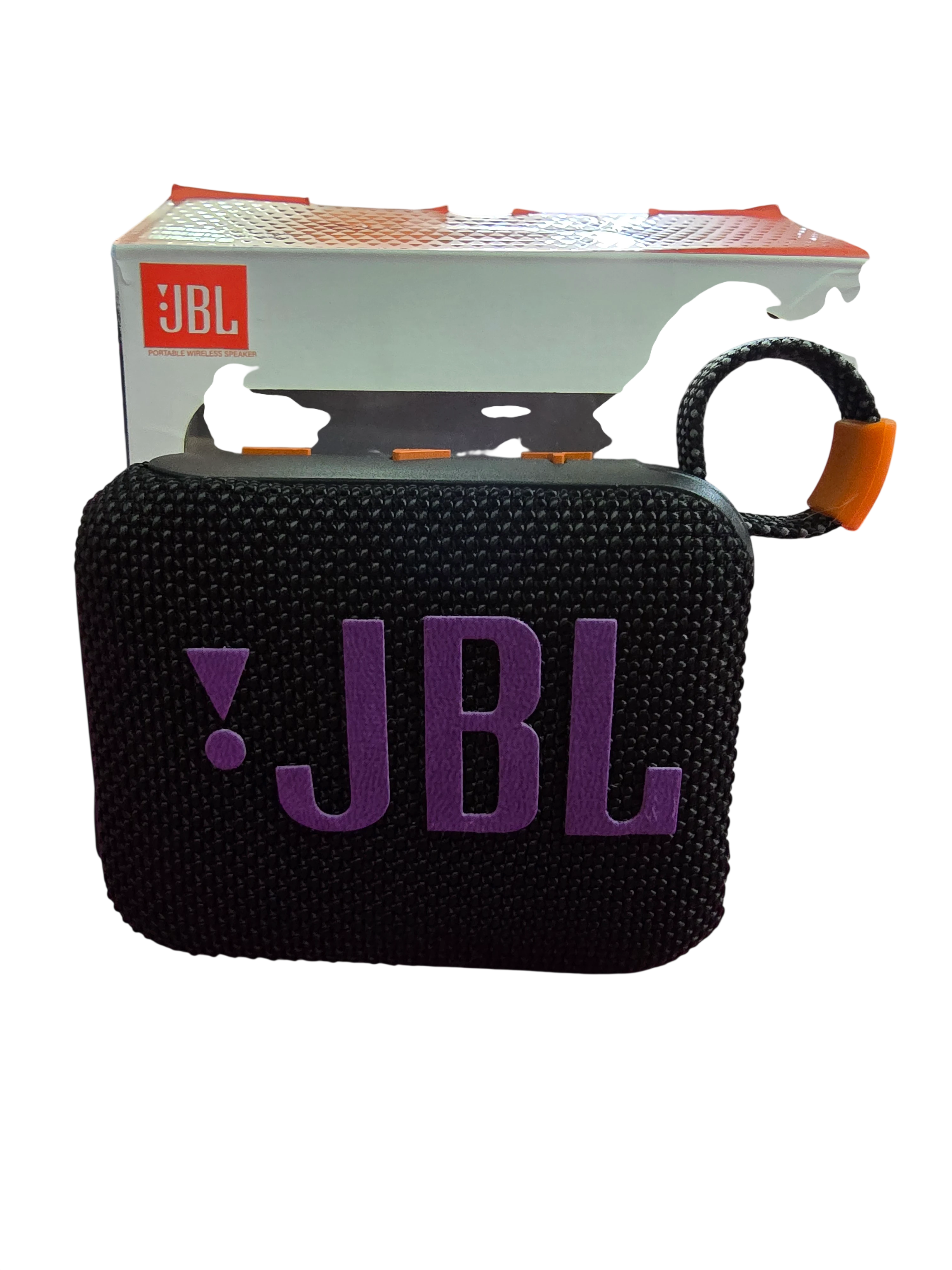Parlante Bluetooth Portátil JBL Go 4 Negro con Detalles Violeta - Resistente al Agua