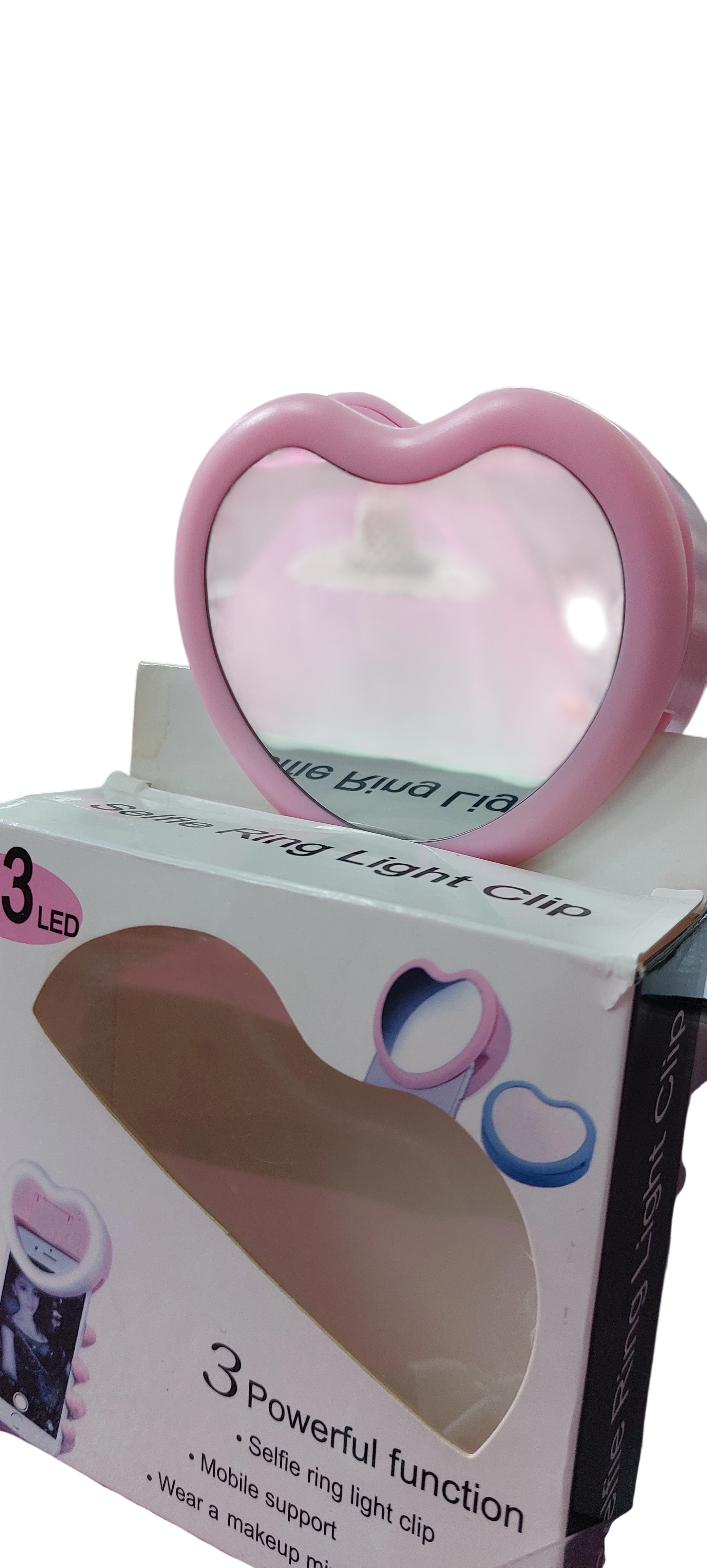 Ring Light Corazón 23 LED para Selfie con Espejo y Soporte para Celular - 2