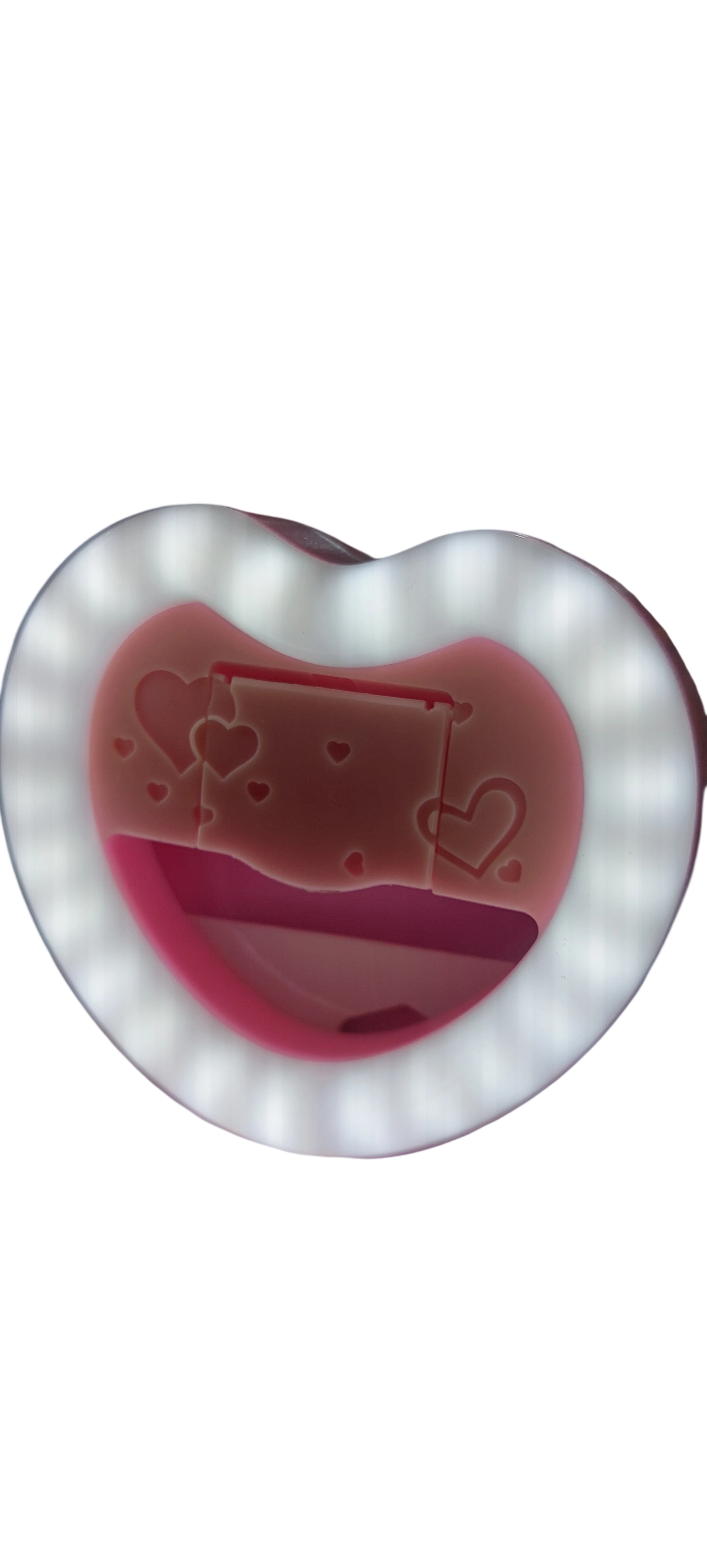 Ring Light Corazón 23 LED para Selfie con Espejo y Soporte para Celular - 3