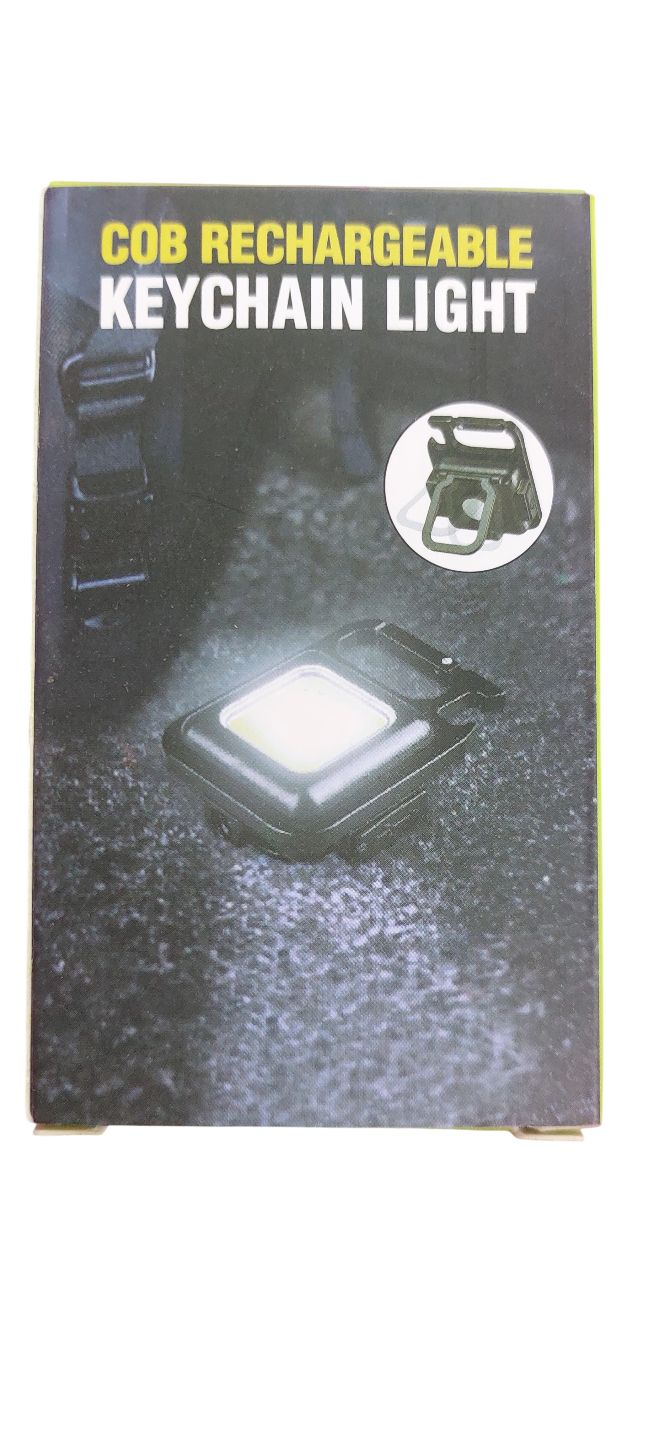 Mini Linterna Llavero COB Recargable USB con Gancho Mosquetón