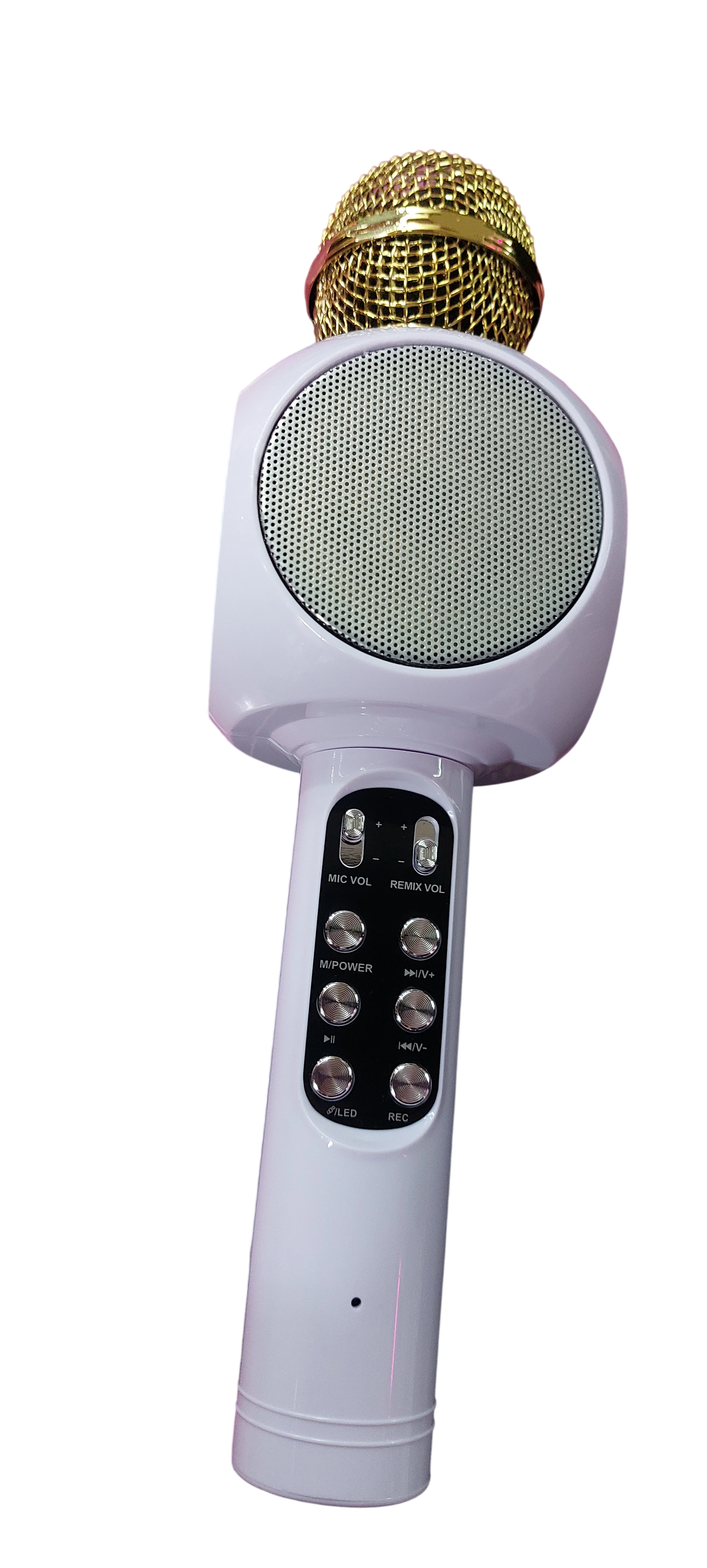 Micrófono Inalámbrico Bluetooth Karaoke con Parlante Integrado y Luz LED Disco - 3