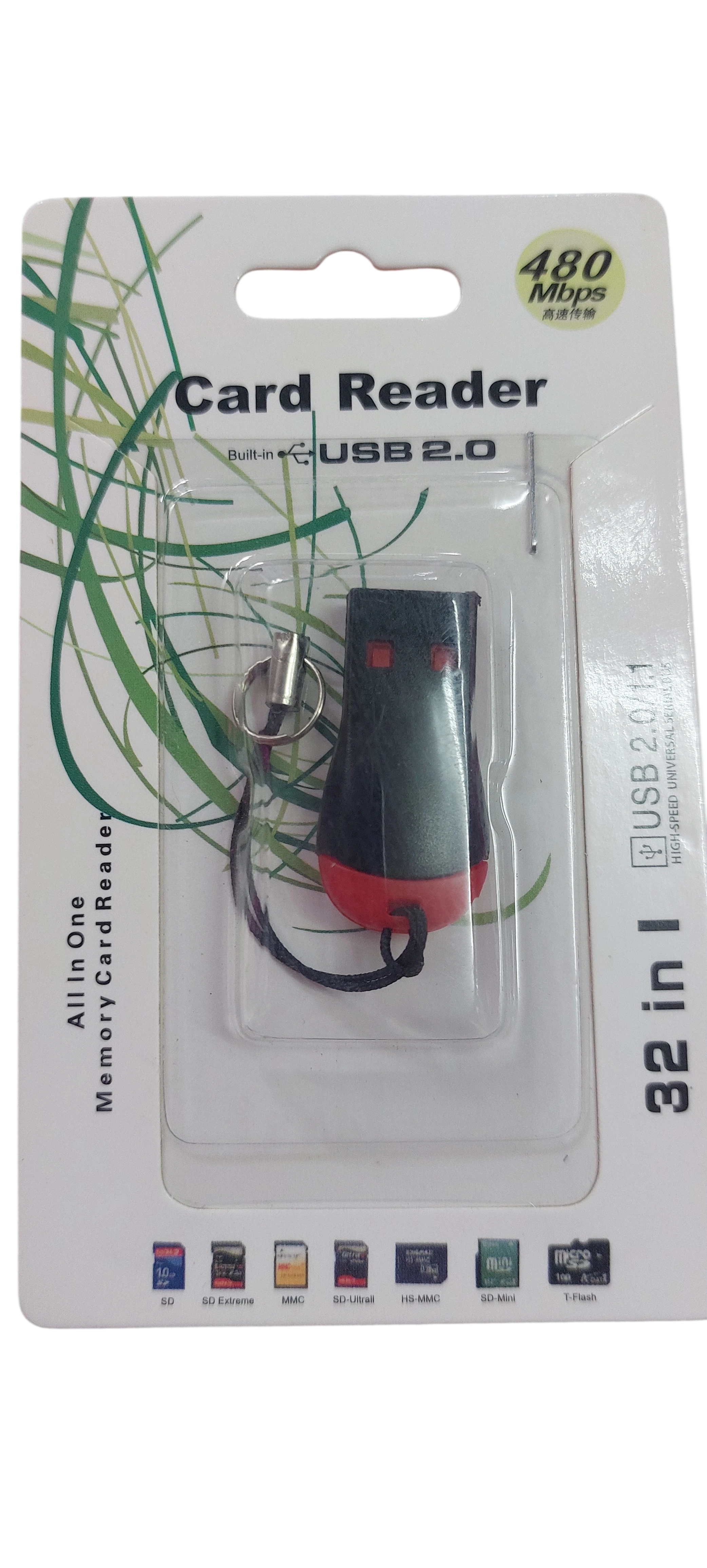 Lector de Tarjetas de Memoria USB 2.0 32 en 1 All in One - 480 Mbps