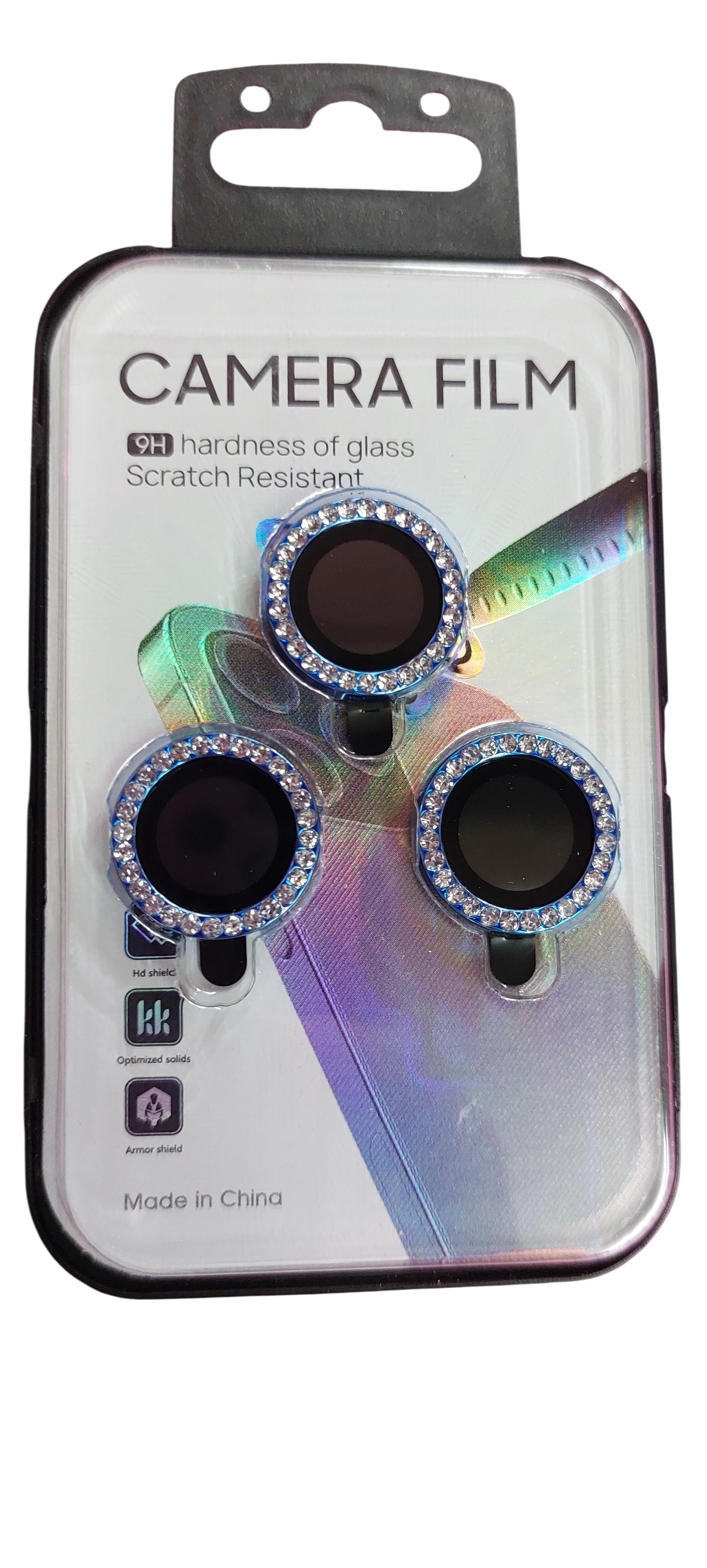 Protector de Lente de Cámara con Cristales para iPhone 16 Pro / 16 Pro Max - 9H Vidrio Templado con Diamantes - 2