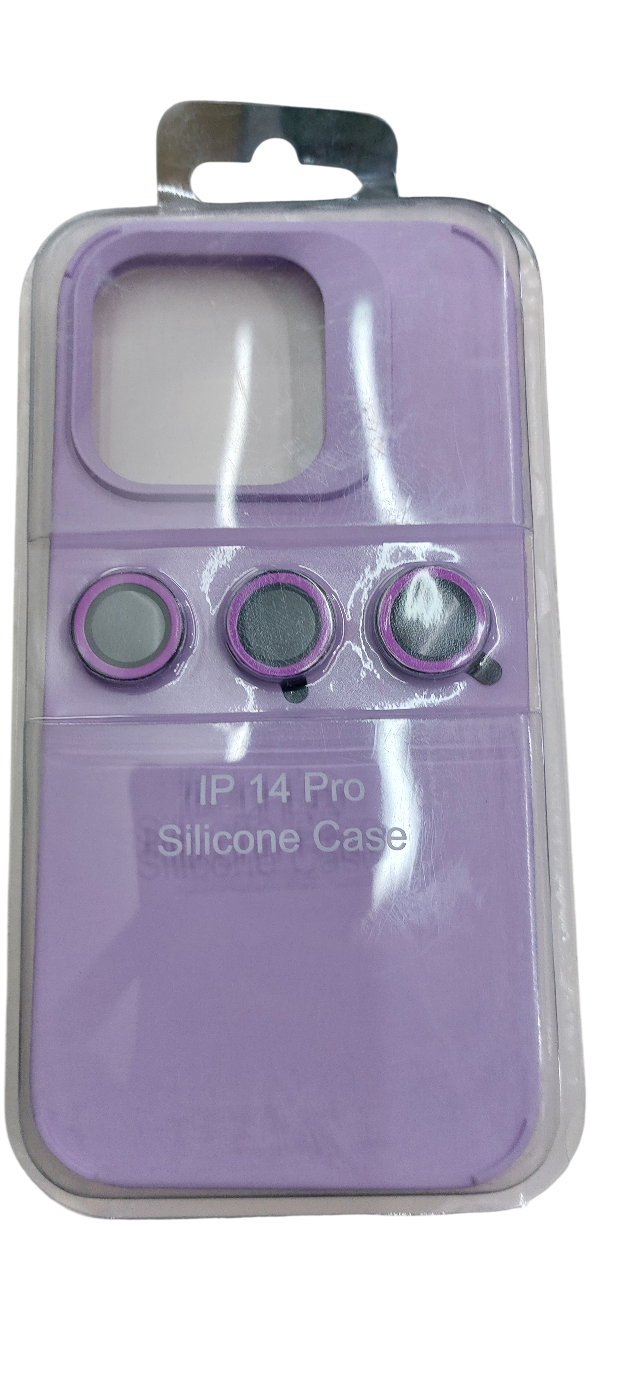 Funda Silicona Rosa con Protector de Lentes para iPhone 14 Pro - 3