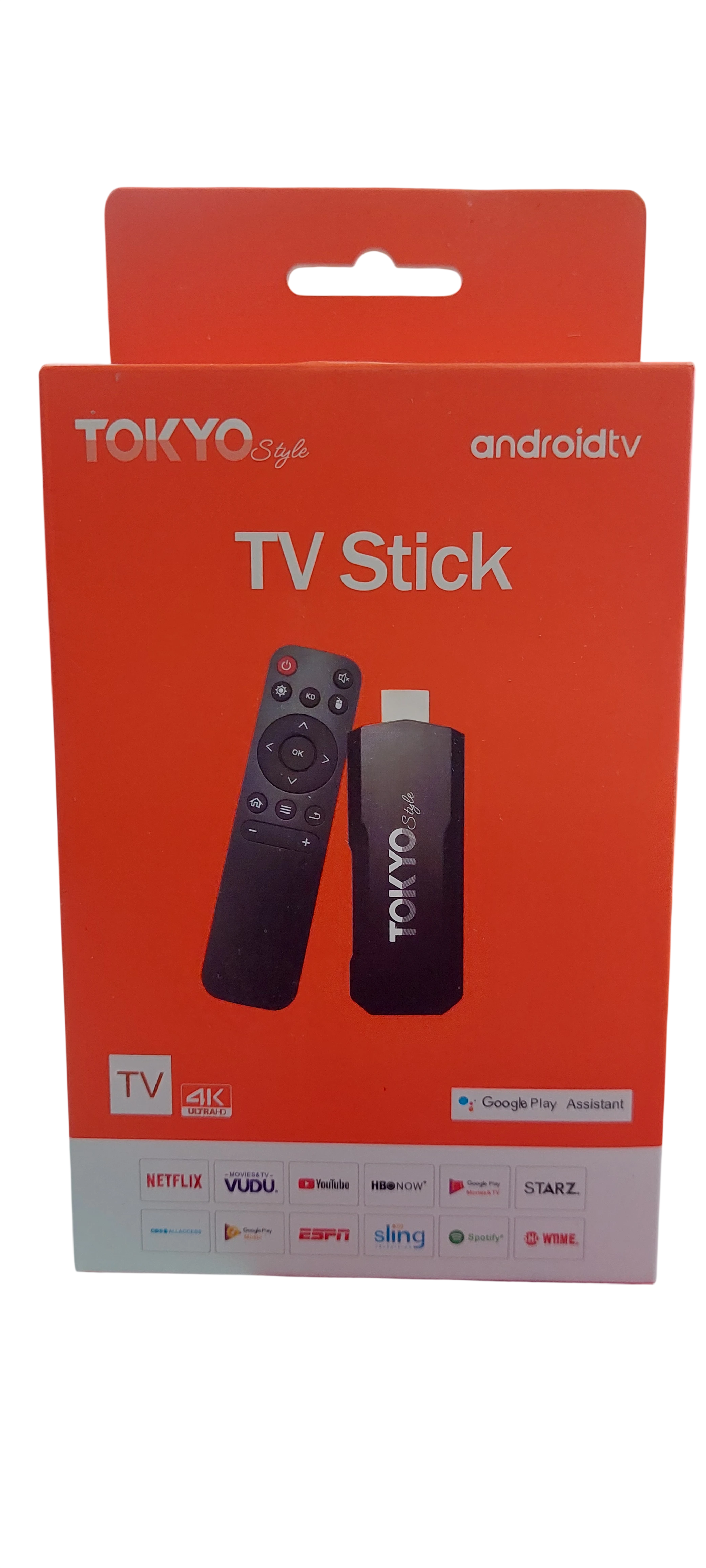 TV Stick Android 4K Ultra HD Tokyo Style con Control Remoto y Google Assistant