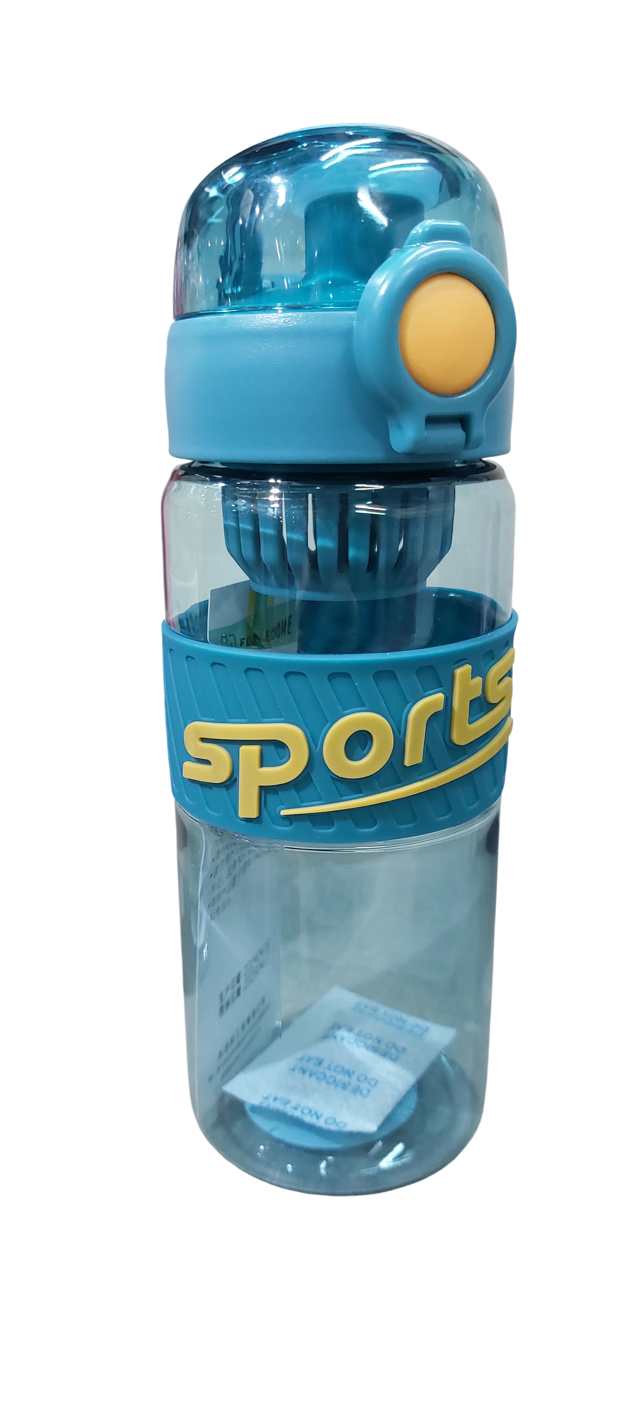 Botella Deportiva Sports con Tapa Flip y Filtro Infusor – Plástico Transparente - 2
