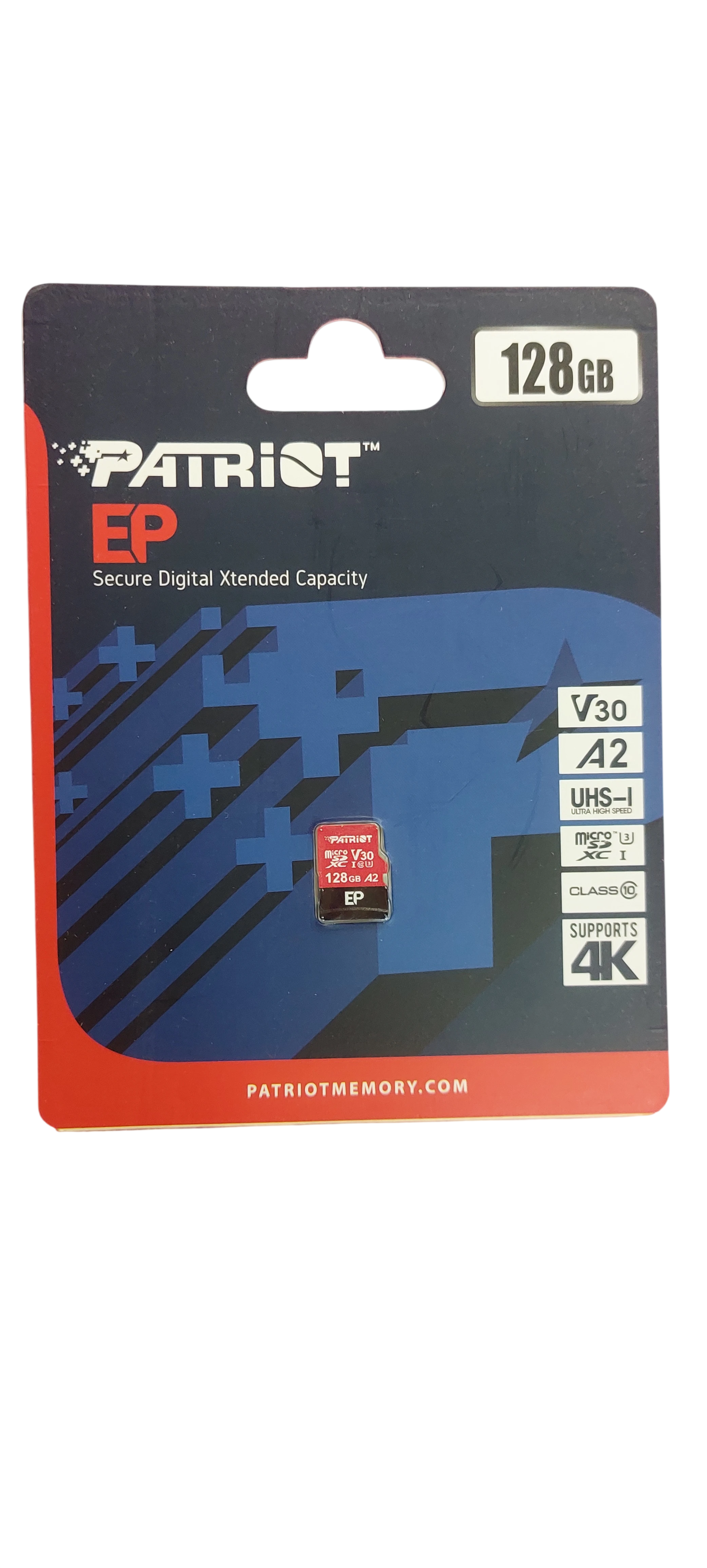 Tarjeta MicroSD Patriot EP 128GB V30 A2 UHS-I Clase 10 4K