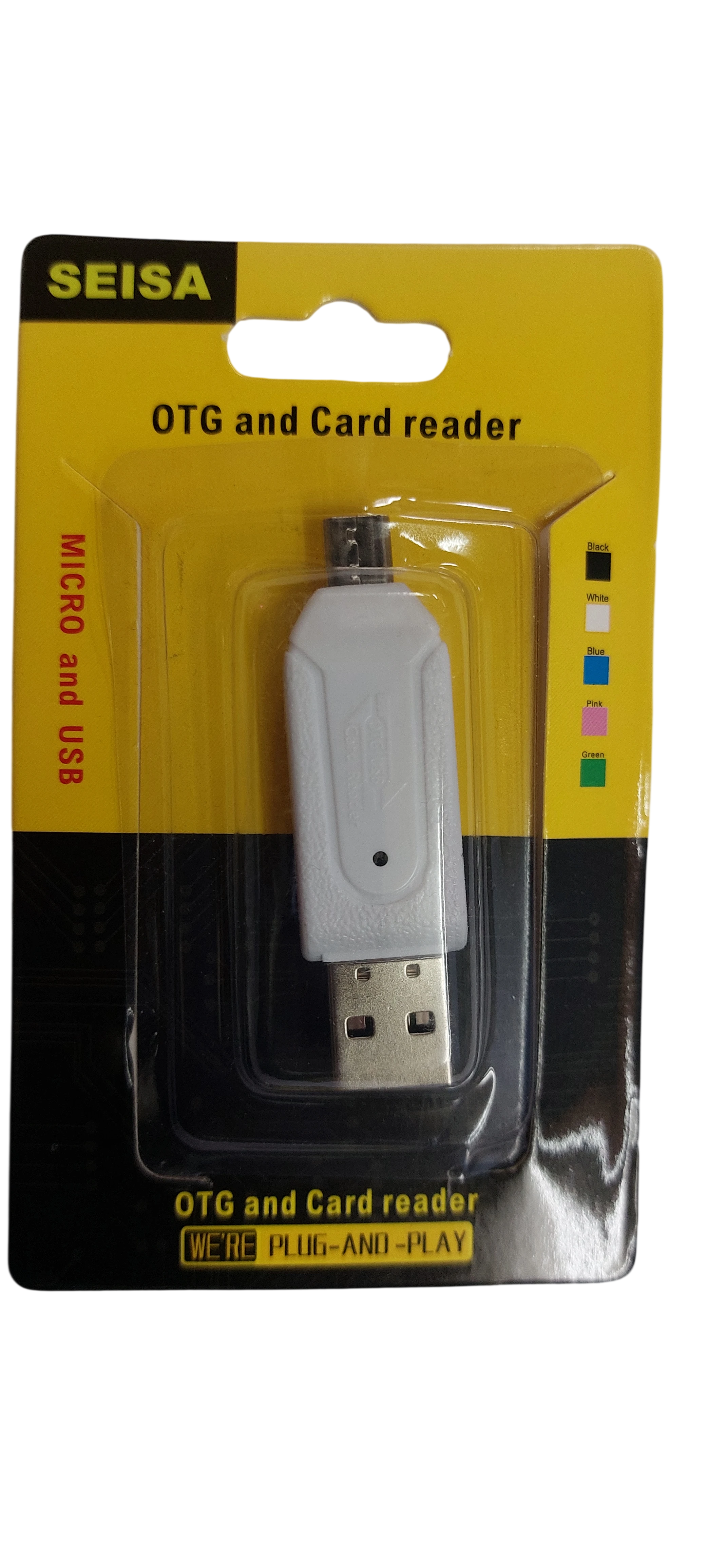 Lector OTG y Tarjetas MicroSD con Puerto USB y Micro USB SEISA - Plug and Play
