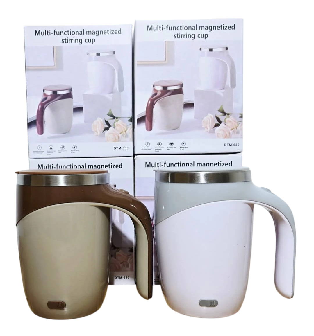 Taza Autoagitadora Magnética Multifuncional 380ml - Revuelve Café, Té y Bebidas Automáticamente