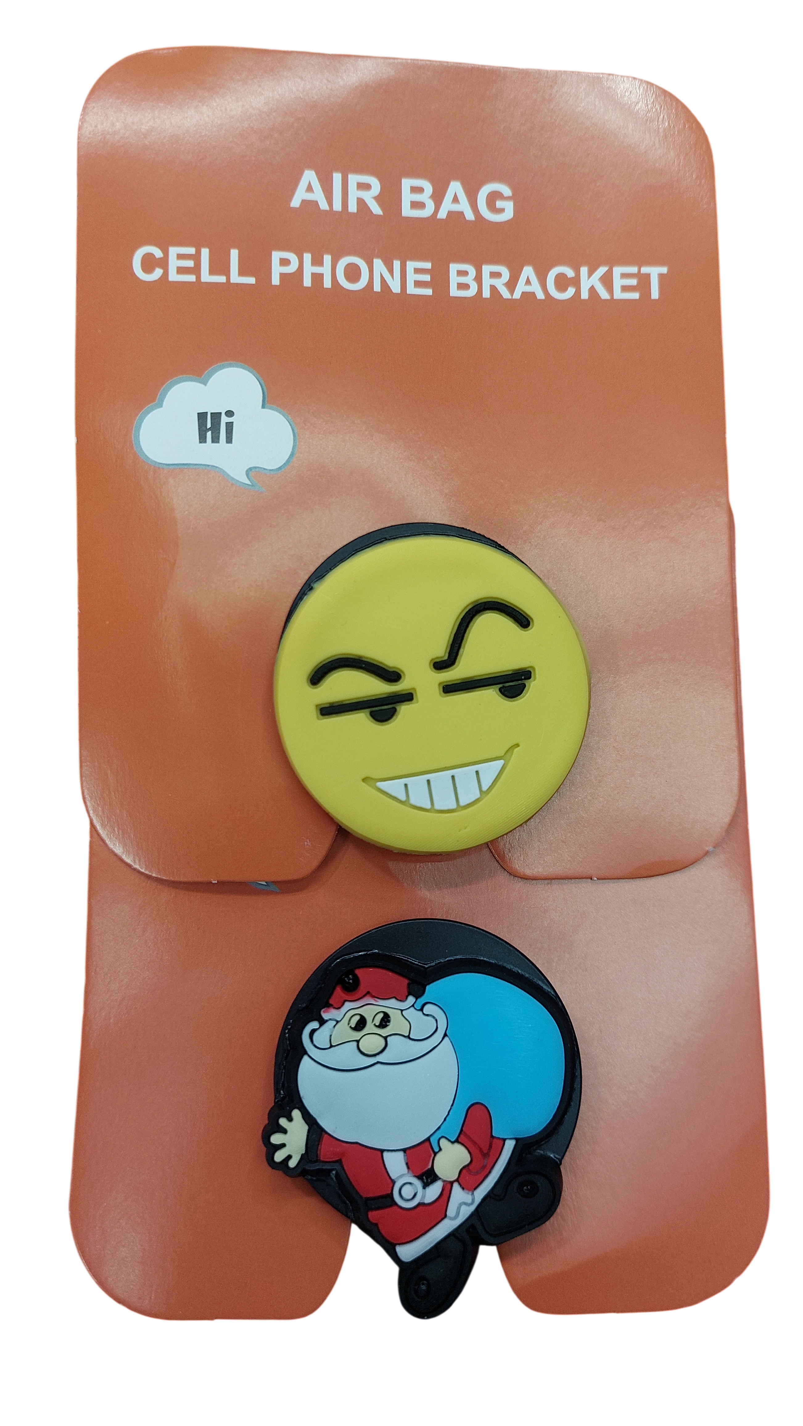 Soporte Air Bag para Celular con Diseño Emoji y Santa Claus - PopSocket Expandible