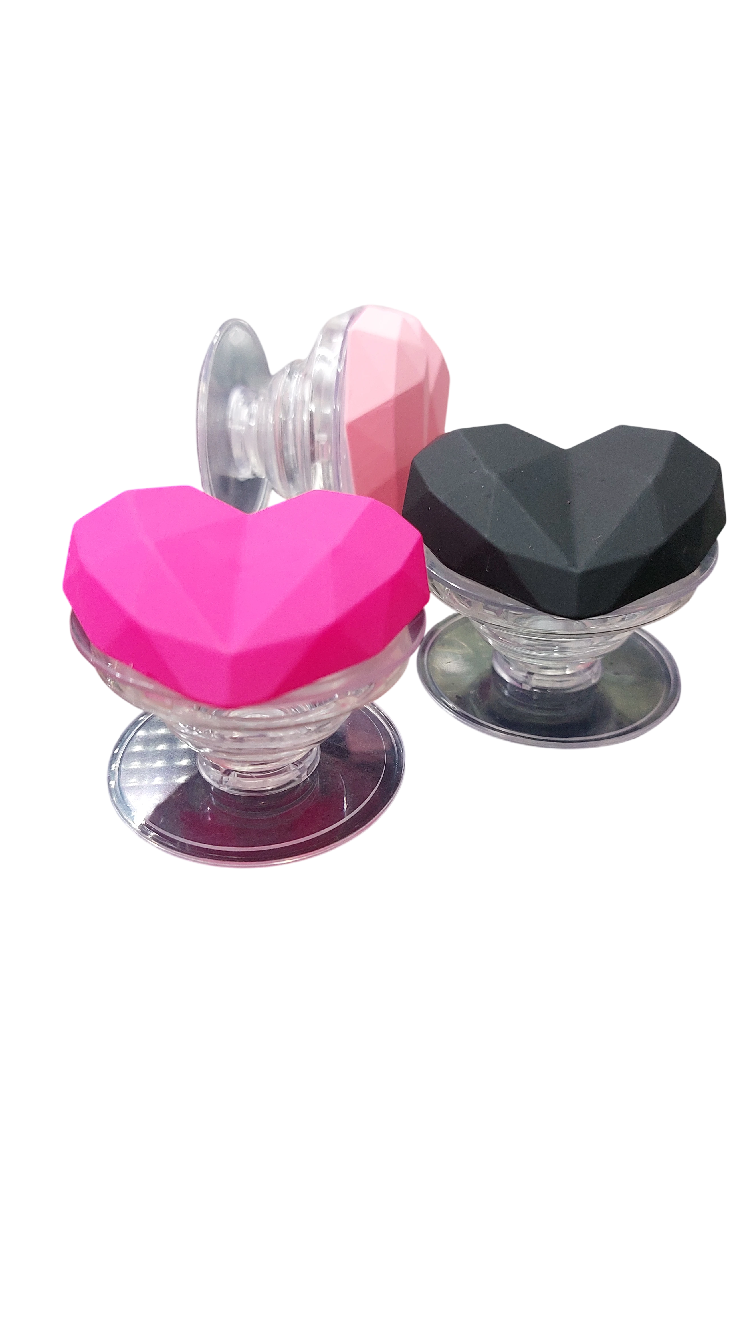 PopSocket Corazón Diamante para Smartphone – Soporte y Agarre con Diseño Heart 3D - 2