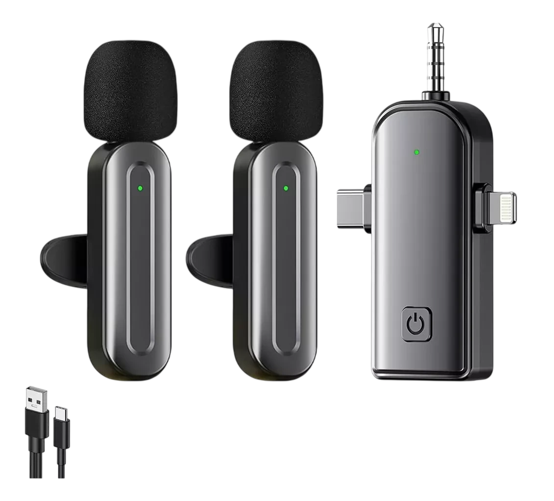 Micrófono  corbatero para iphone,  auxiliar  y tipo C  - 3